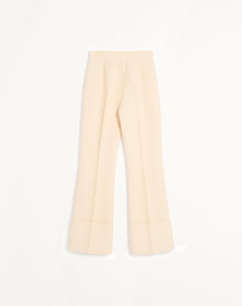 Valentino Crepe Couture Trousers Woman Birch 44