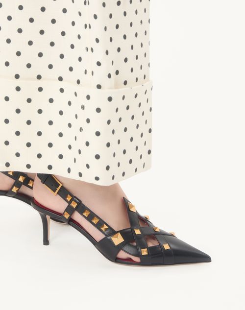 Valentino Garavani - スタディ キッドスキン スリングバックパンプス 65mm - ブラック - ウィメンズ - パンプス & スリングバック