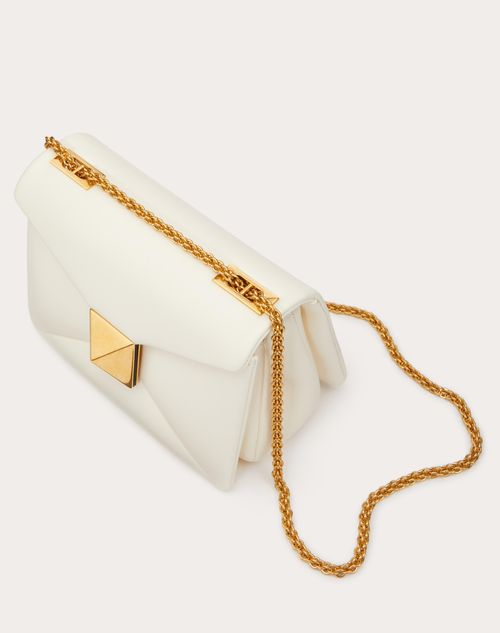 SMALL ONE STUD BAG IN NAPPA LEATHER WITH CHAIN