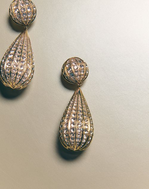 Valentino Garavani - Poetique Des Gouttes Metal And Swarovski® Crystal Earrings - Gold/crystal - Woman - Fashion Jewelry