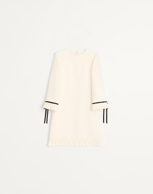 Valentino - Crepe Couture Short Dress - Ivory - Woman - Ready To Wear