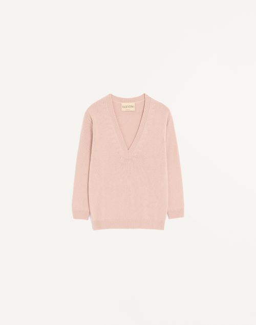 Valentino - Cashmere Sweater - Poudre - Woman - Knitwear