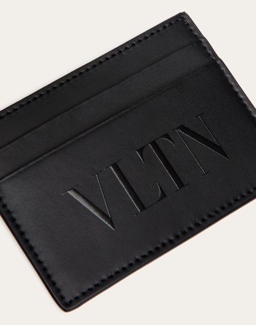 Valentino Garavani - Vltn Cardholder - Black/black - Man - Wallets And Small Leather Goods
