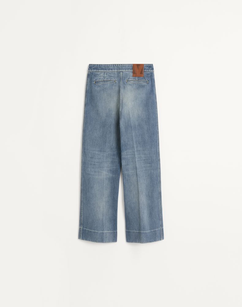 Valentino Denim Trousers Woman Blue 48