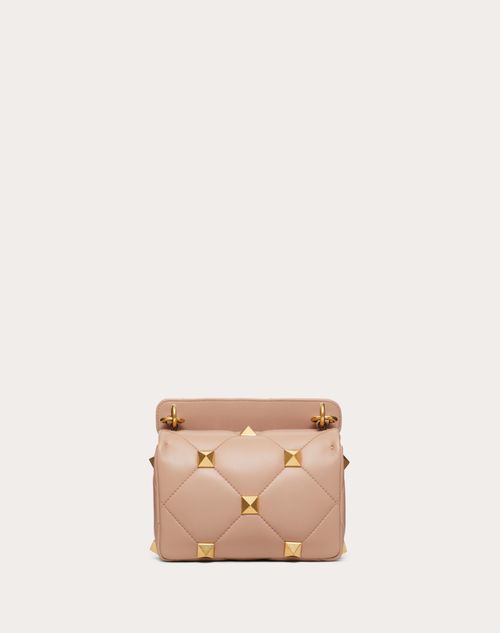 Valentino Garavani - Online Exclusive Small Roman Stud The Shoulder Bag In Nappa With Chain - Rose Cannelle - Woman - Shoulder Bags