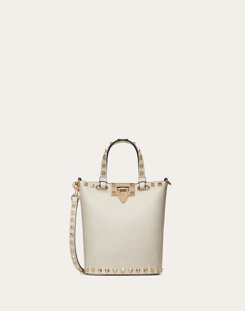 ROCKSTUD GRAINY CALFSKIN TOTE BAG