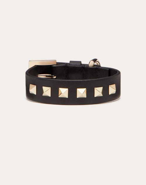 Valentino Garavani - Valentino Garavani Rockstud Pet Collar 20 Mm - Black - Woman - Pet Accessories