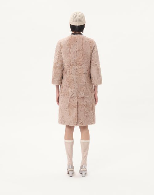 Valentino - Chekiang Coat - Vintage Rose - Woman - Coats And Outerwear