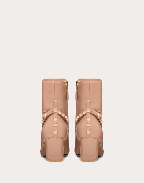 Valentino Garavani - Rockstud Nappa Ankle Boot 60mm - Rose Cannelle - Woman - Boots