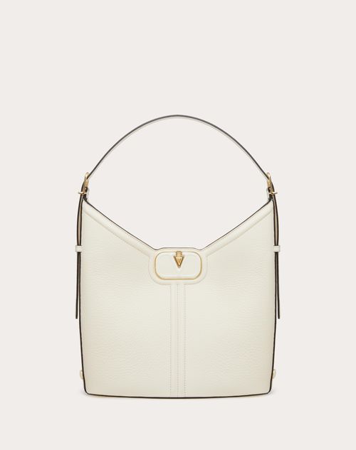 Valentino Garavani - Authenticated VRing Handbag - Leather Burgundy Plain for Women, Never Worn