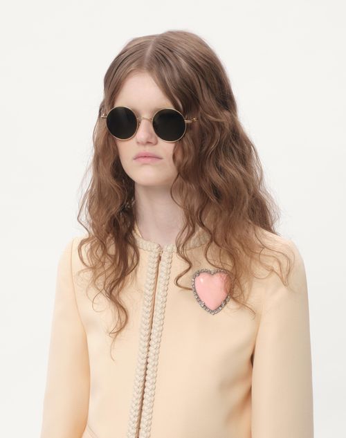 Valentino Garavani - Coeur Hyperbole Brooch In Metal, Resin And Swarovski® Crystals - Palladium/pink - Woman - Fashion Jewelry