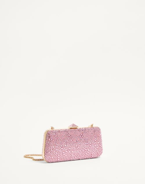 Valentino Garavani - Carry Secrets Rhinestone Minaudiere - Light Pink - Woman - Mini Bags