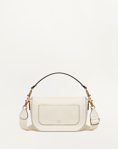 VALENTINO GARAVANI ALLTIME GRAINY CALFSKIN SHOULDER BAG