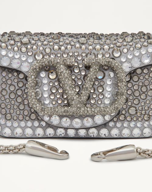 Swarovski Crystal Rhinestone Bling Purse: Silver