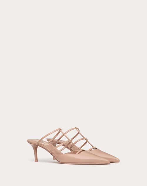 Valentino Garavani - Rockstud Wispy Calfskin Mule 60 Mm - Rose Cannelle - Woman - Pumps