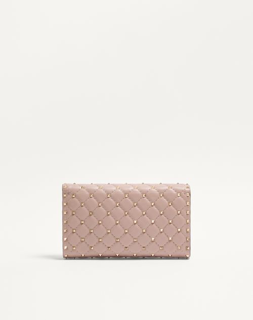Valentino Garavani - Rockstud Spike Nappa Leather Crossbody Clutch Bag - Poudre - Woman - Clutches