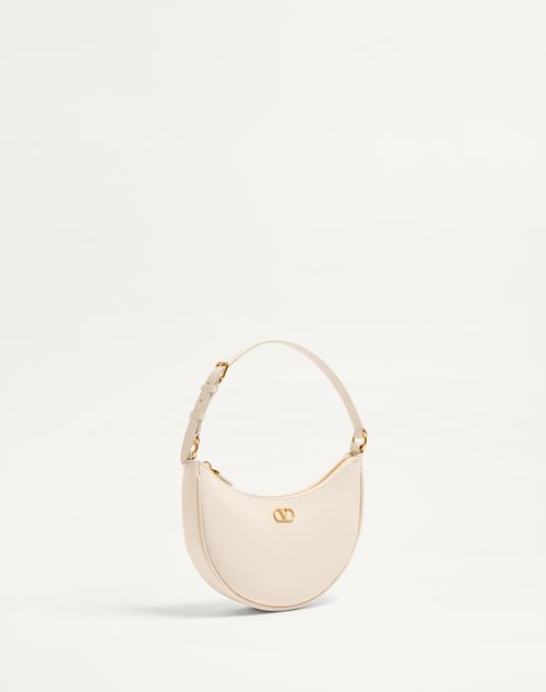 Vlogo Signature Mini Hobo Bag In Grainy Calfskin for Woman Vlogo Signature Mini Hobo Bag In Grainy Calfskin for Woman