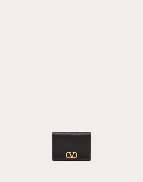 Valentino Garavani Black VLogo Signature Wallet