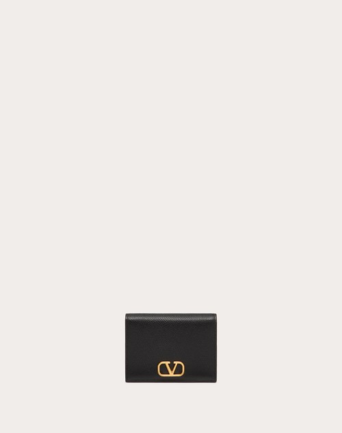 Valentino Garavani Black VLogo Signature Wallet