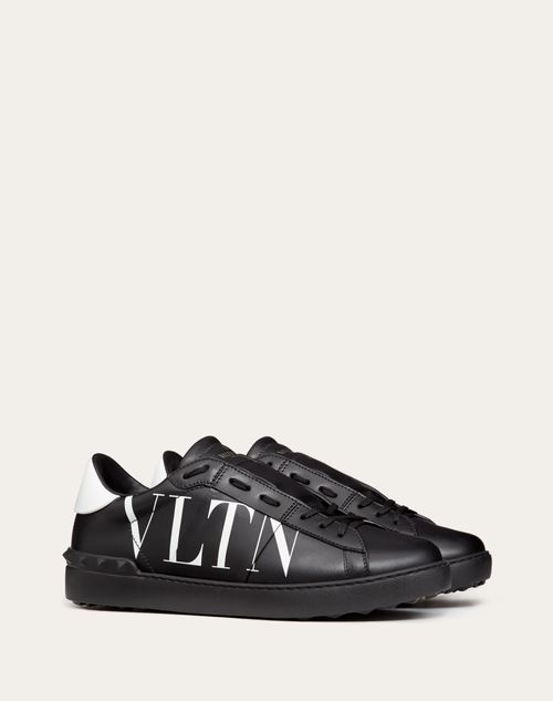 Valentino Garavani - Open Sneaker With Vltn Print - Black - Man - Man View All