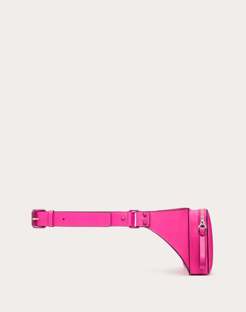 Vltn Leather Belt Bag for Man in Pink Pp | Valentino US Vltn Leather Belt Bag for Man in Pink Pp | Valentino US