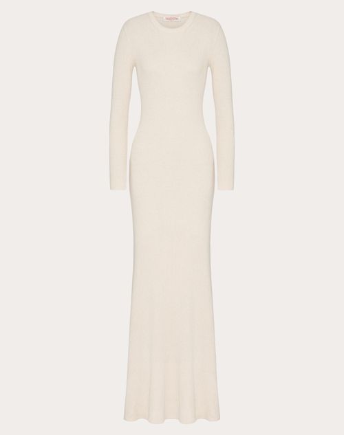 Valentino - Robe En Soie Bouclée - Ivoire - Femme - Robes