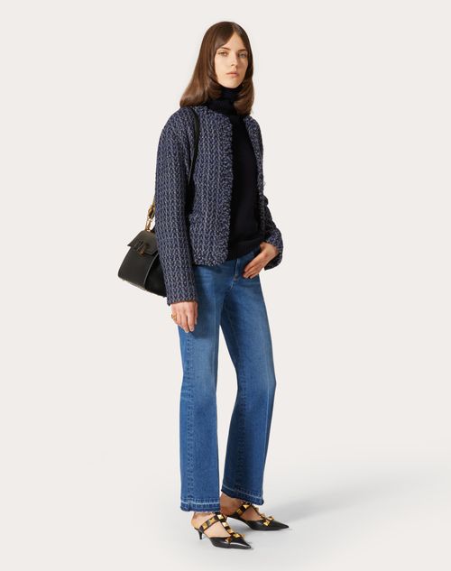 Valentino - Cashmere Sweater - Navy - Woman - Knitwear