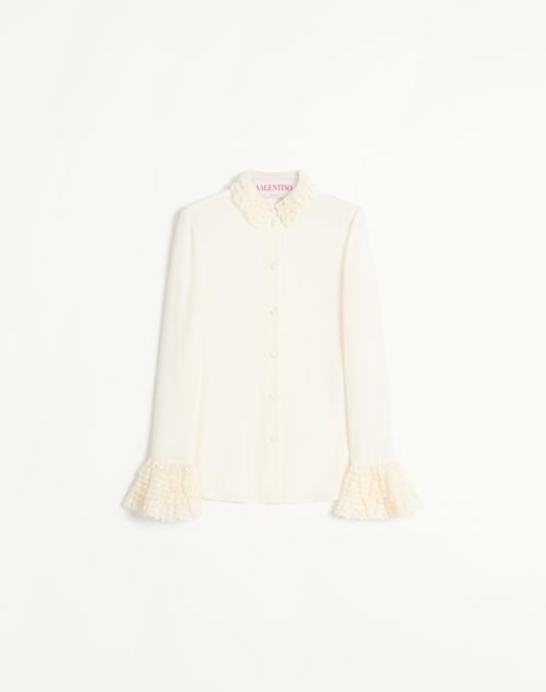 Valentino - Georgette Blouse - Ivory - Woman - Shelf - Wrtw - W1 Whites