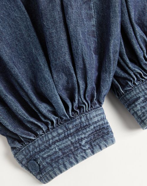 Valentino - Chambray Denim Pants - Denim - Woman - Denim