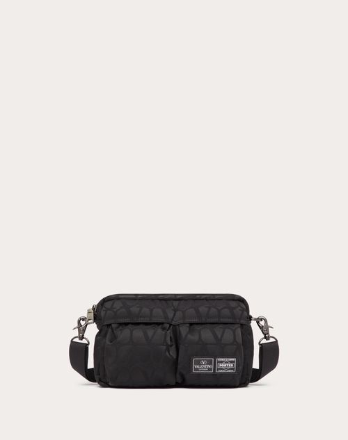 Valentino Garavani - Valentino Garavani And Porter Shoulder Bag - Black - Man - Shoulder Bags