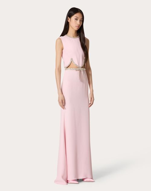 Valentino - Abito Da Sera In Cady Couture Ricamato - Comfit - Donna - Abiti