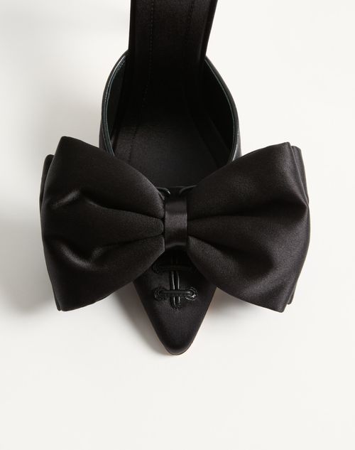 Valentino Garavani - Yolande Satin Mule 105mm - Black - Woman - Pumps And Slingbacks