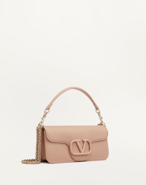 Valentino Garavani - Valentino Garavani Locò Calfskin Shoulder Bag - Rose Cannelle - Woman - Woman