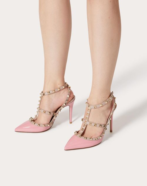 Rockstud Caged Pump 100mm for Woman Ivory/poudre | Valentino US