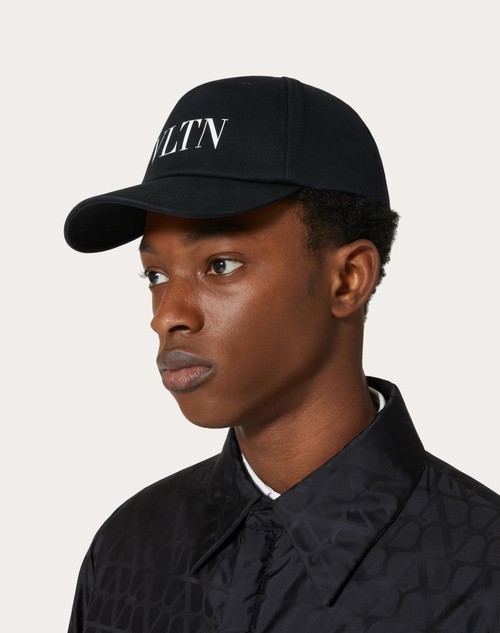 Valentino VLogo logo-plaque baseball cap - Black