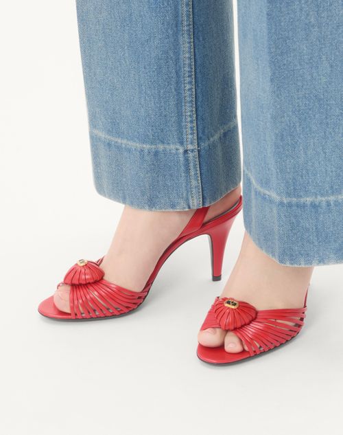 Valentino Garavani - Sandal Royal In Kidskin 85mm - Red - Woman - Shelf - W Shoes - Sandal Royal