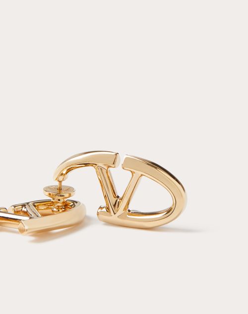 Valentino Garavani - Vlogo The Bold Edition Metal Earrings - Gold - Woman - Jewelry