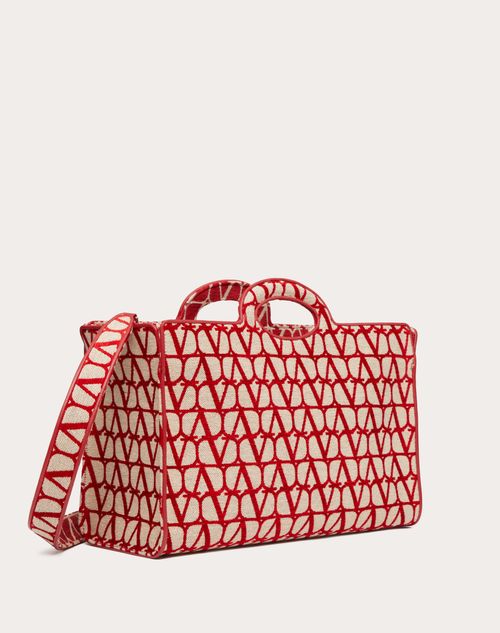 Valentino Garavani - La Troisieme Toile Iconographe Shopping Bag - Beige/red - Woman - Woman