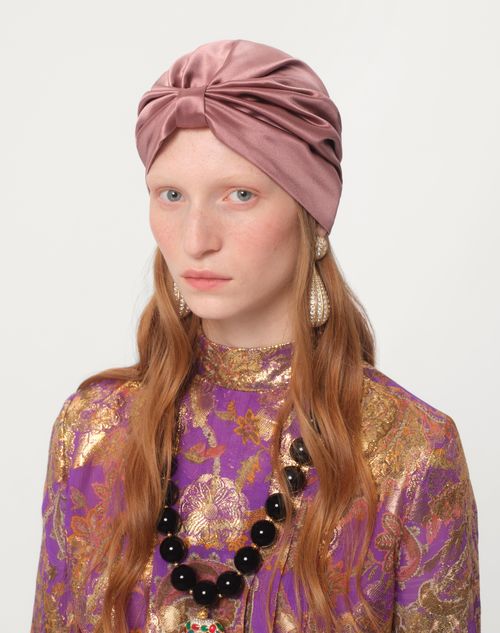 Valentino Garavani - Silk Turban Scarf - Land Phard/gold - Woman - Hats And Gloves