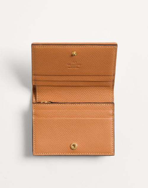 Valentino Garavani - Vlogo Signature Cherryfic Jacquard Raffia Wallet - Natural/red - Woman - Wallets And Small Leather Goods