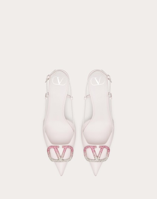Valentino Garavani VLogo Signature 80mm slingback pumps - Neutrals