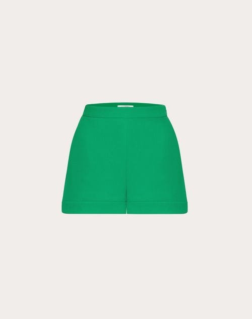 Valentino - Cady Couture Shorts - Pure Green - Woman - Pants And Shorts