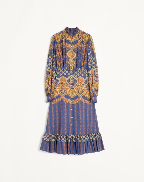 Valentino - Printed Cotton Muslin Midi Dress - Multicolor - Woman - Woman Ready To Wear Sale