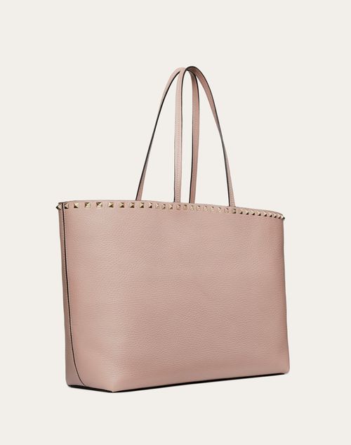 ROCKSTUD GRAINY CALFSKIN TOTE BAG