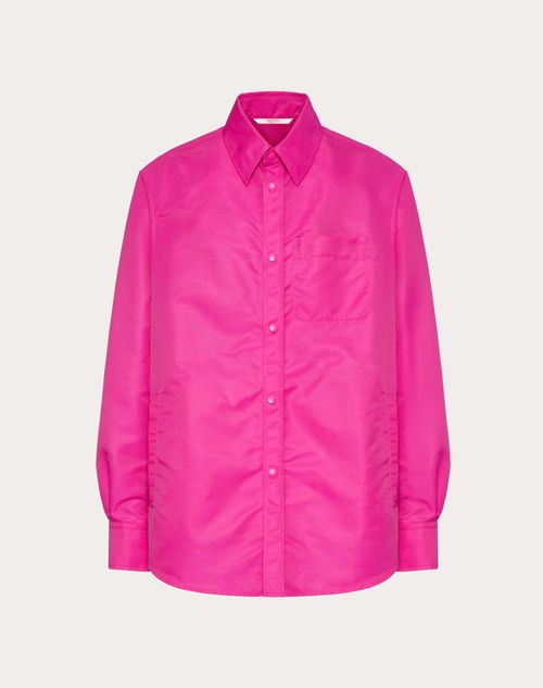 Valentino - Nylon Shirt Jacket - Pink Pp - Man - Outerwear