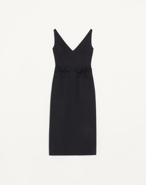 Valentino - Crepe Couture Midi Dress - Black - Woman - Dresses