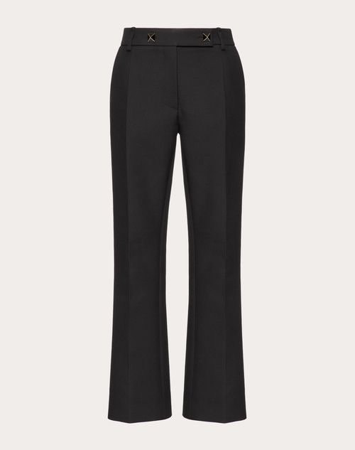 Valentino - Pantalones De Crepe Couture - Negro - Mujer - Pantalones Largos Y Cortos