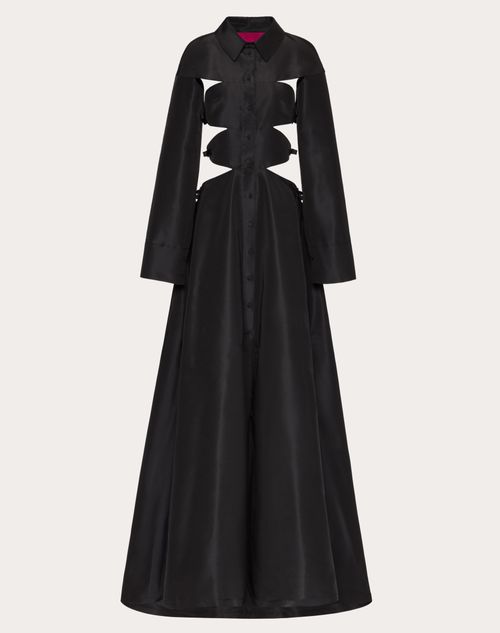Valentino - Faille Evening Dress With Bow Details - Black - Woman - Dresses