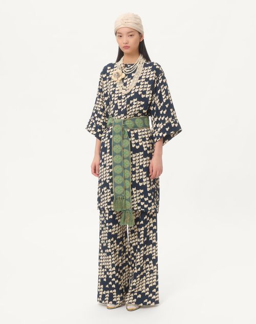 Valentino - Cady Opticool Dress - Blue/ivory - Woman - Woman Ready To Wear Sale