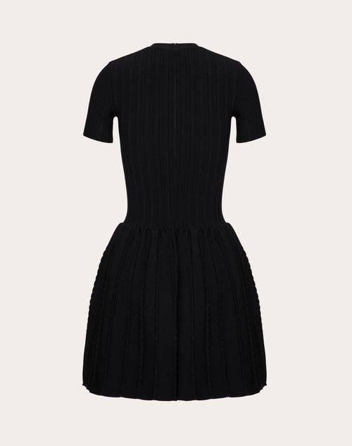 Valentino - Stretched Viscose Knit Dress - Black - Woman - Woman Ready To Wear Sale